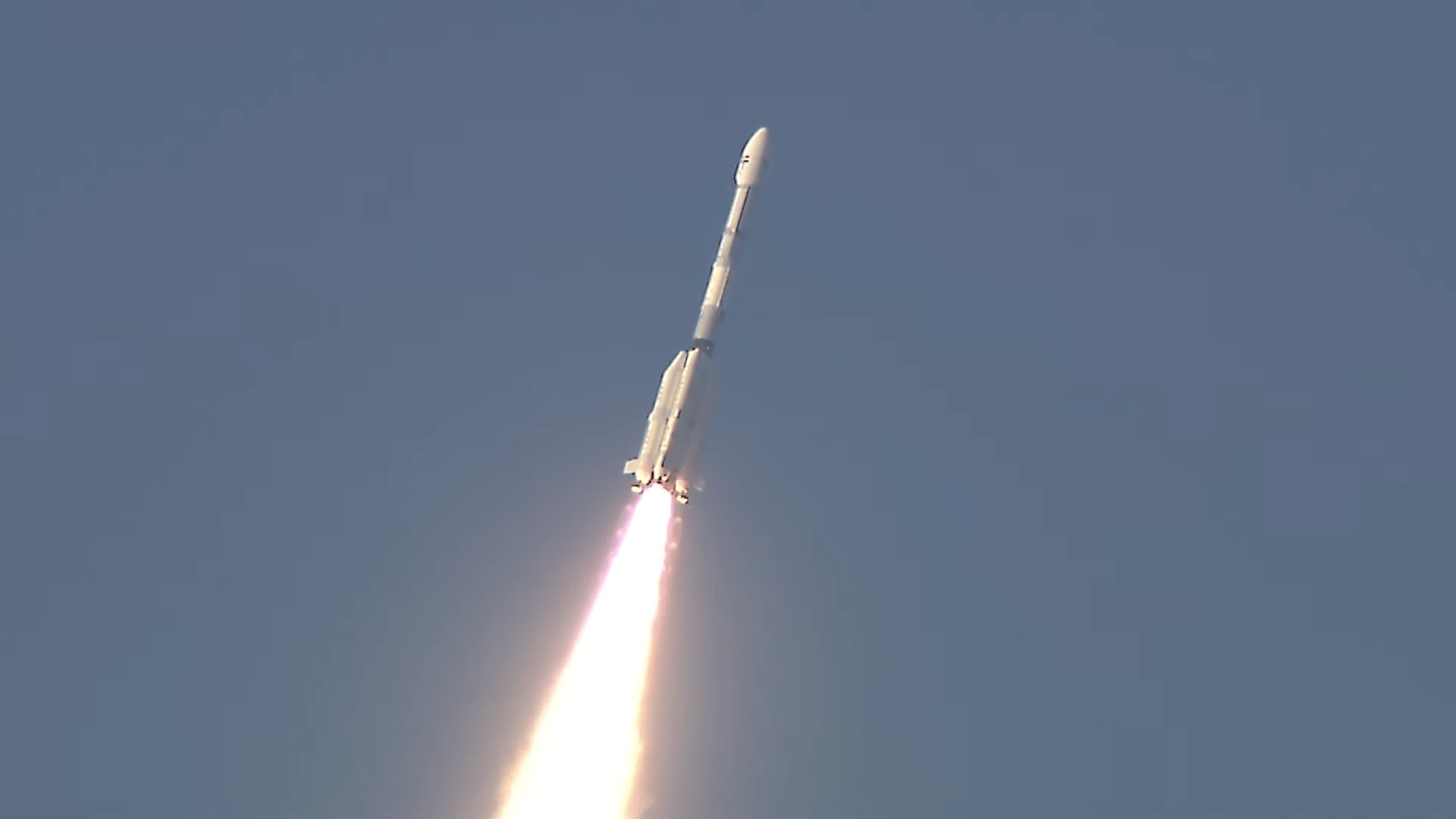 An Indian Space Research Organisation GLSV-F14 rocket launches the powerful INSAT-3DS weather satellite to orbit from Satish Dhawan Space Centre on Sriharikota, India on Feb. 17, 2024 local time.