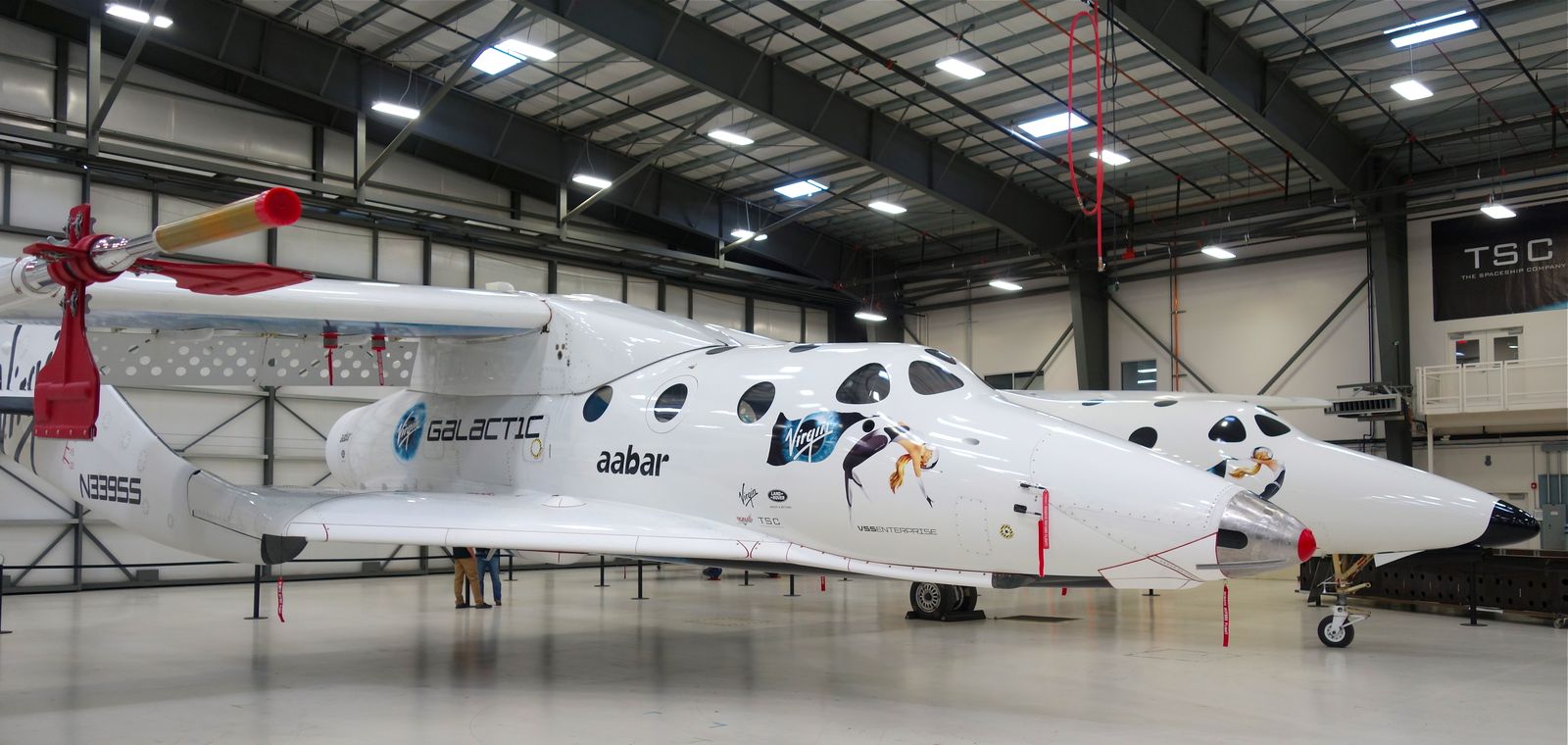 SpaceShip Two mated to the Mother ship White Knight Two