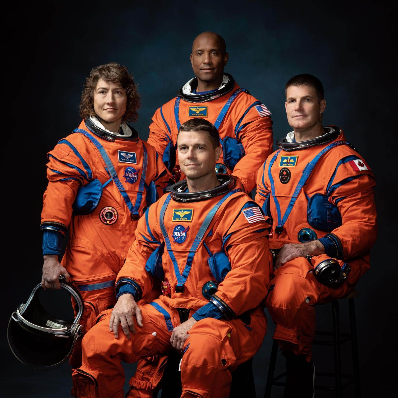Artemis II crew official portrait