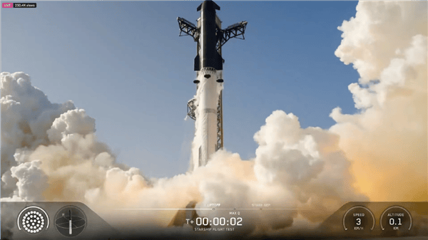 SpaceX星舰第13次试飞成功！首次部署V3版星链 超重型助推器受控溅落