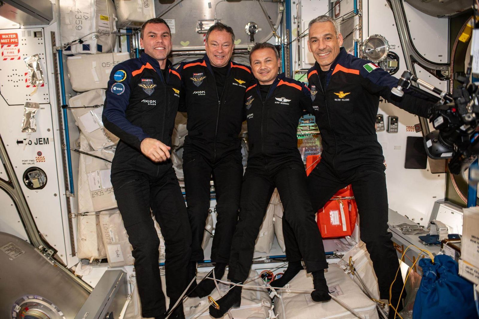 Ax-3 crew in the ISS
