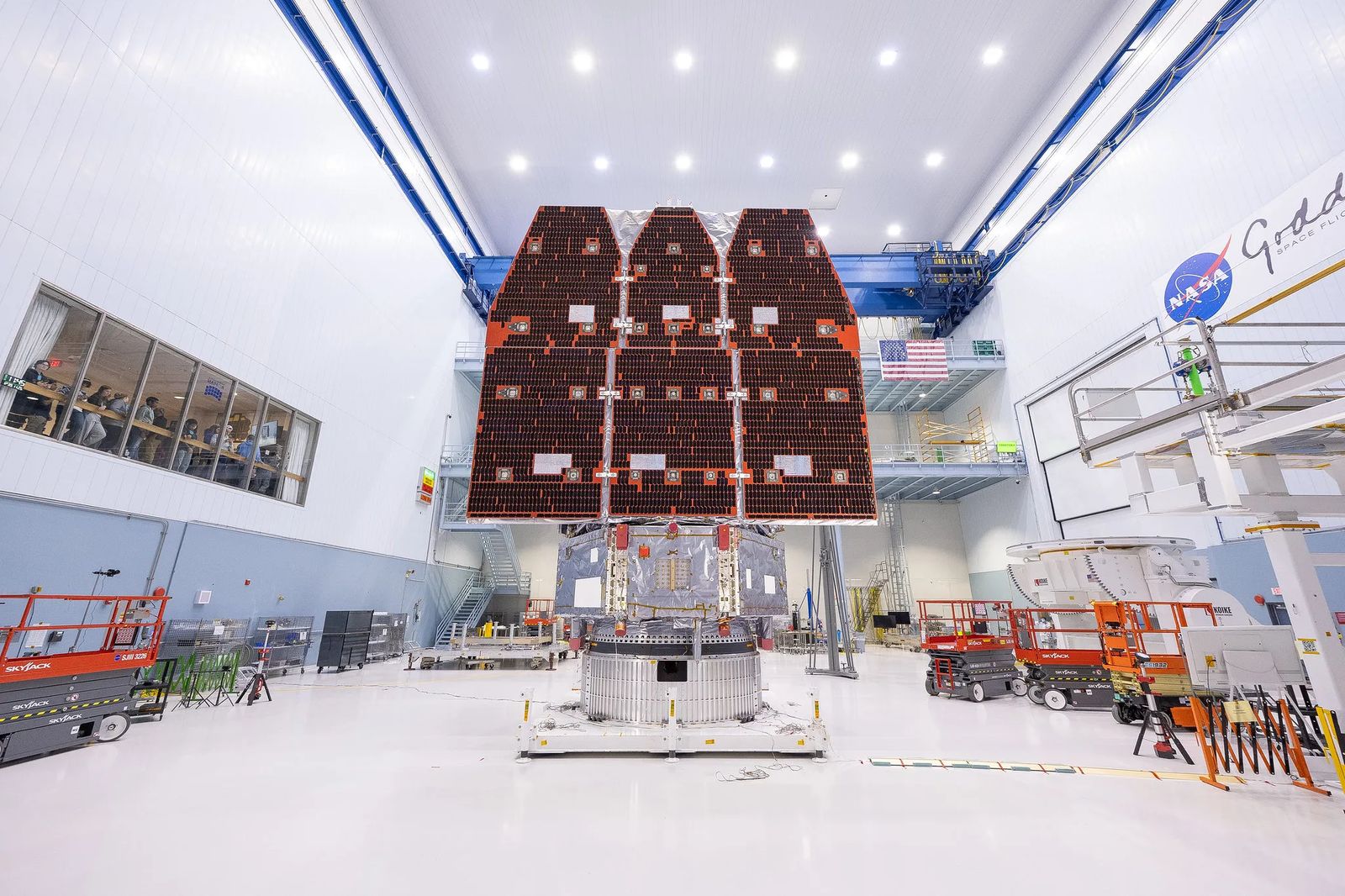 Roman Space Telescope in the clean room