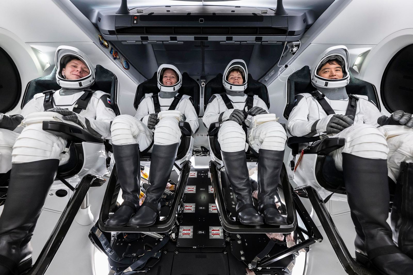 Crew-10 crew in Dragon