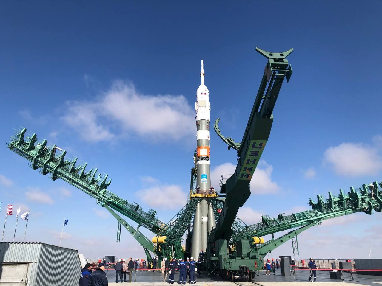 Soyuz 2.1a on the pad (Soyuz MS-24)