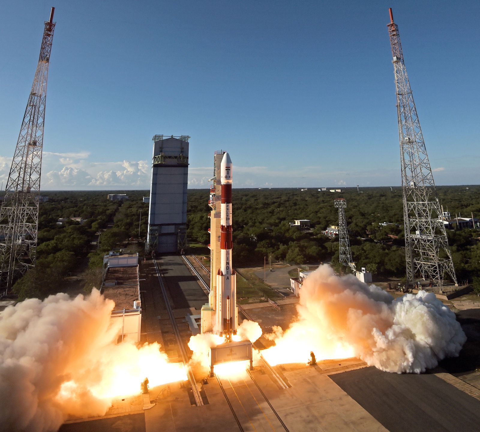 PSLV-XL liftoff (Proba-3)