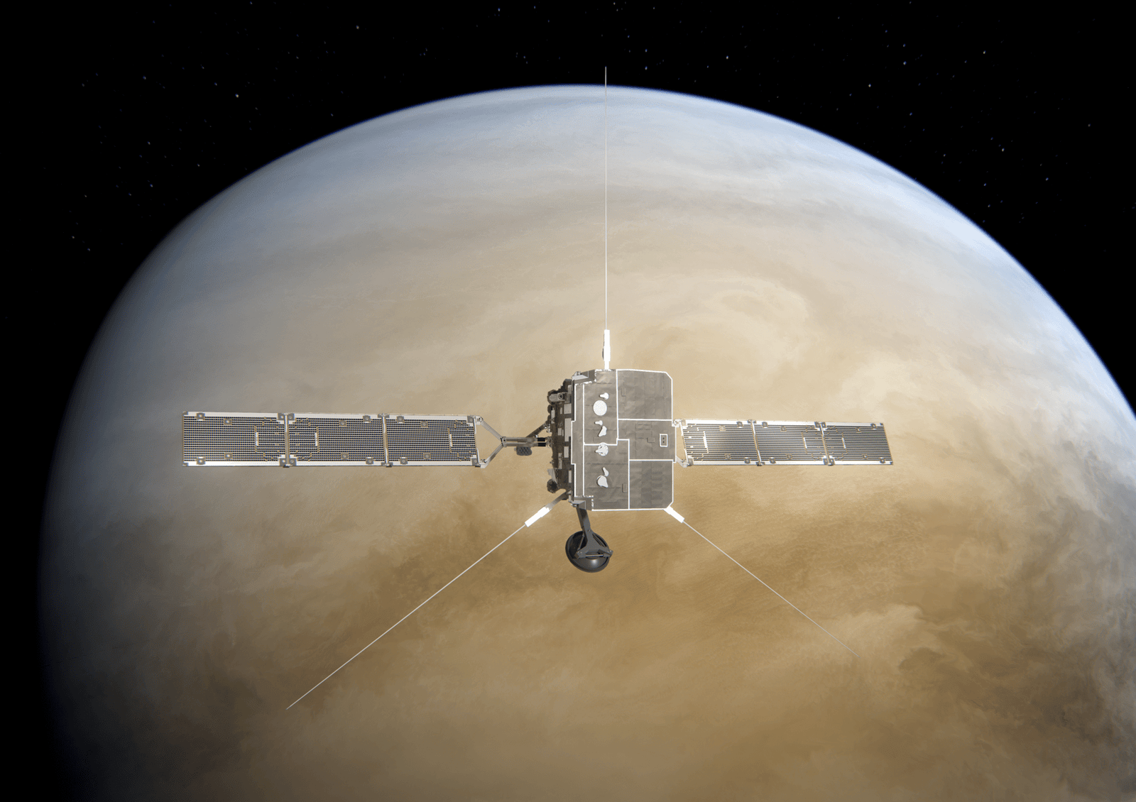 Solar Orbiter render in space