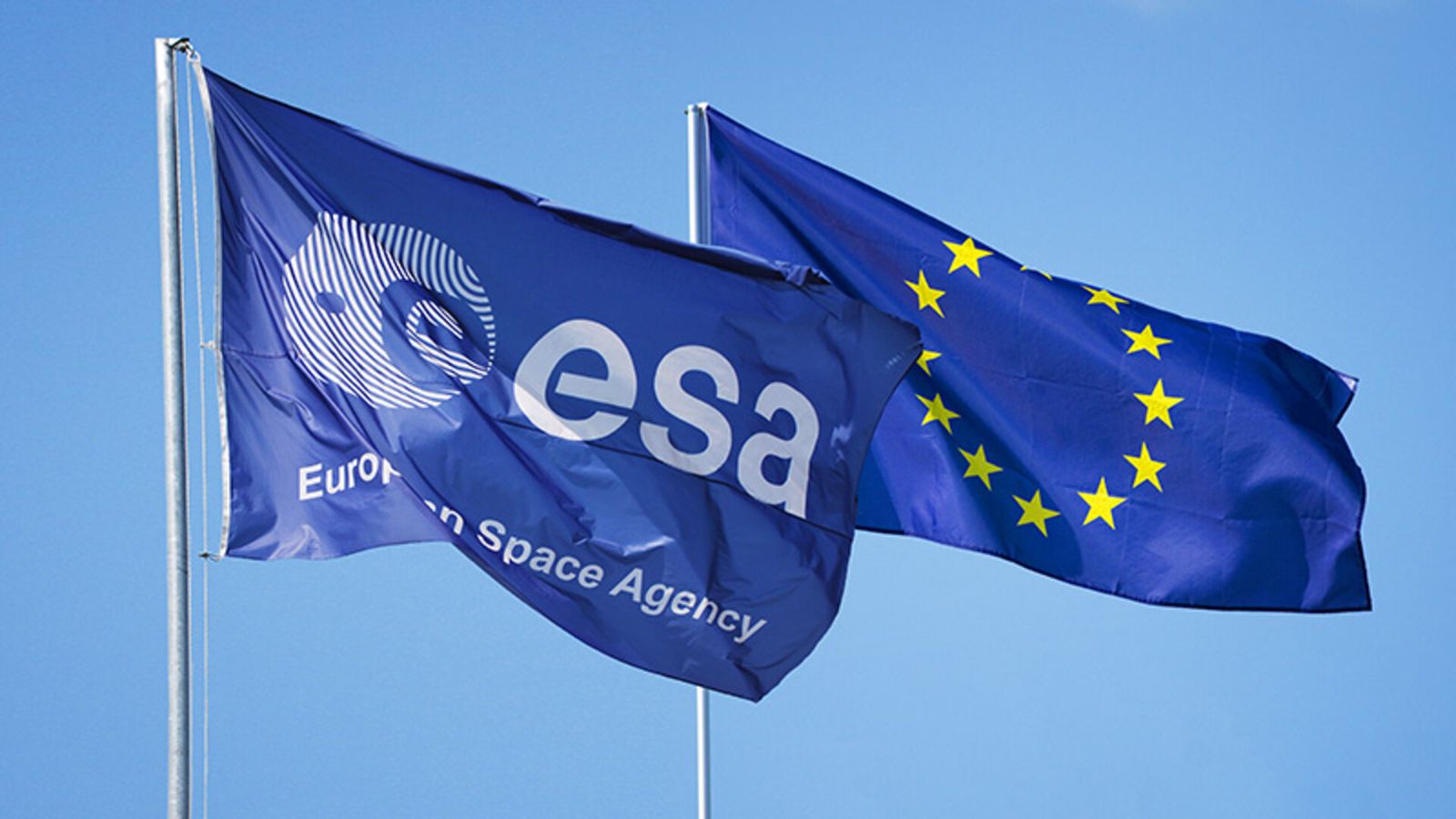 ESA and European Union Flag