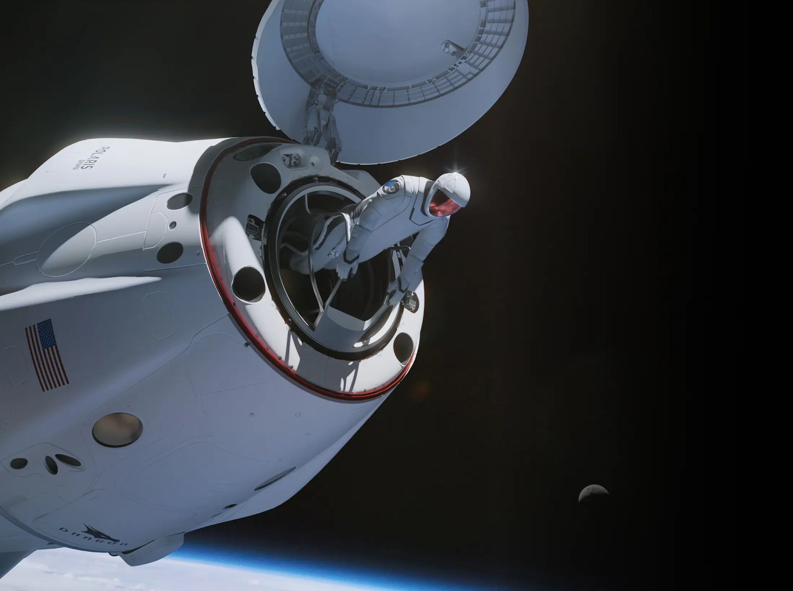 Polaris Dawn Spacewalk render