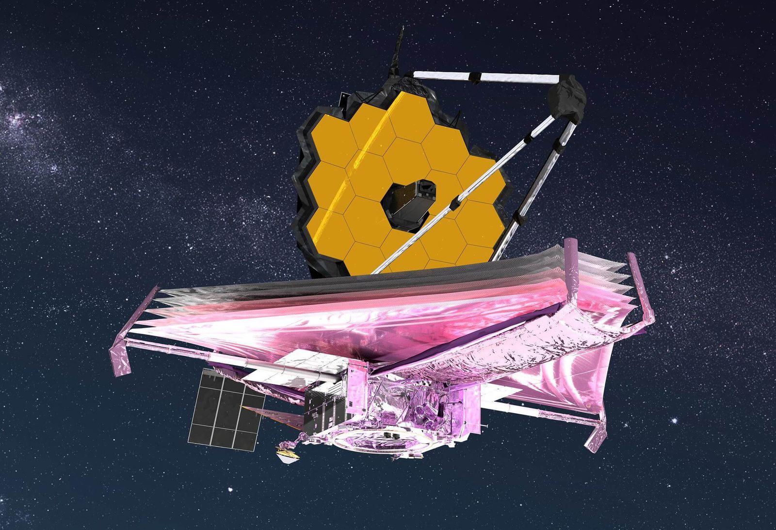JWST render from below