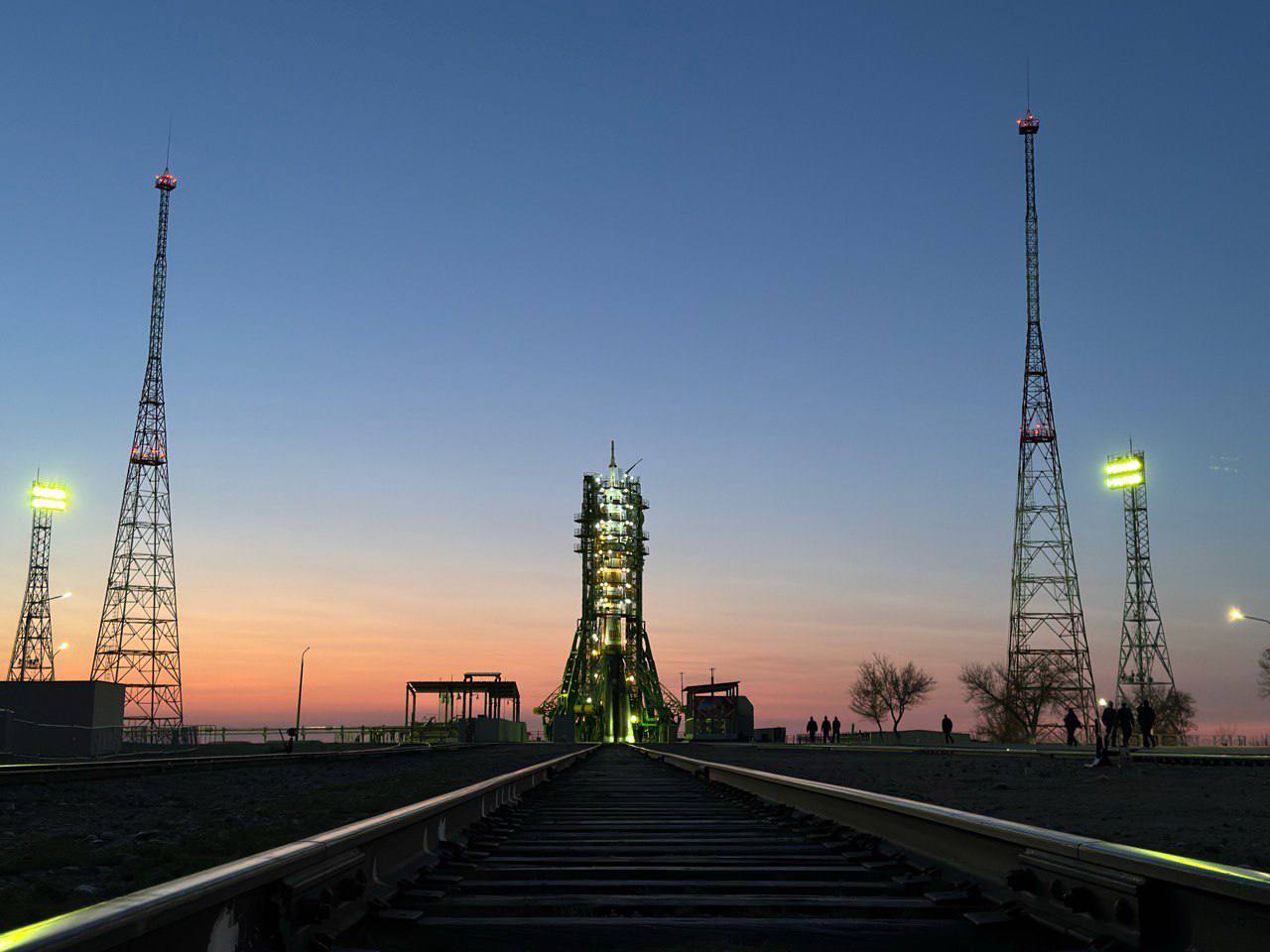 Soyuz 2.1A on the launch pad (Soyuz MS-27)
