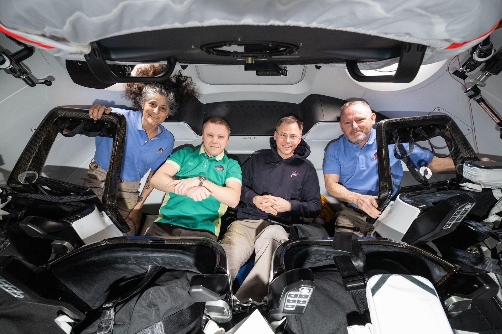 Crew-9 crew in the ISS