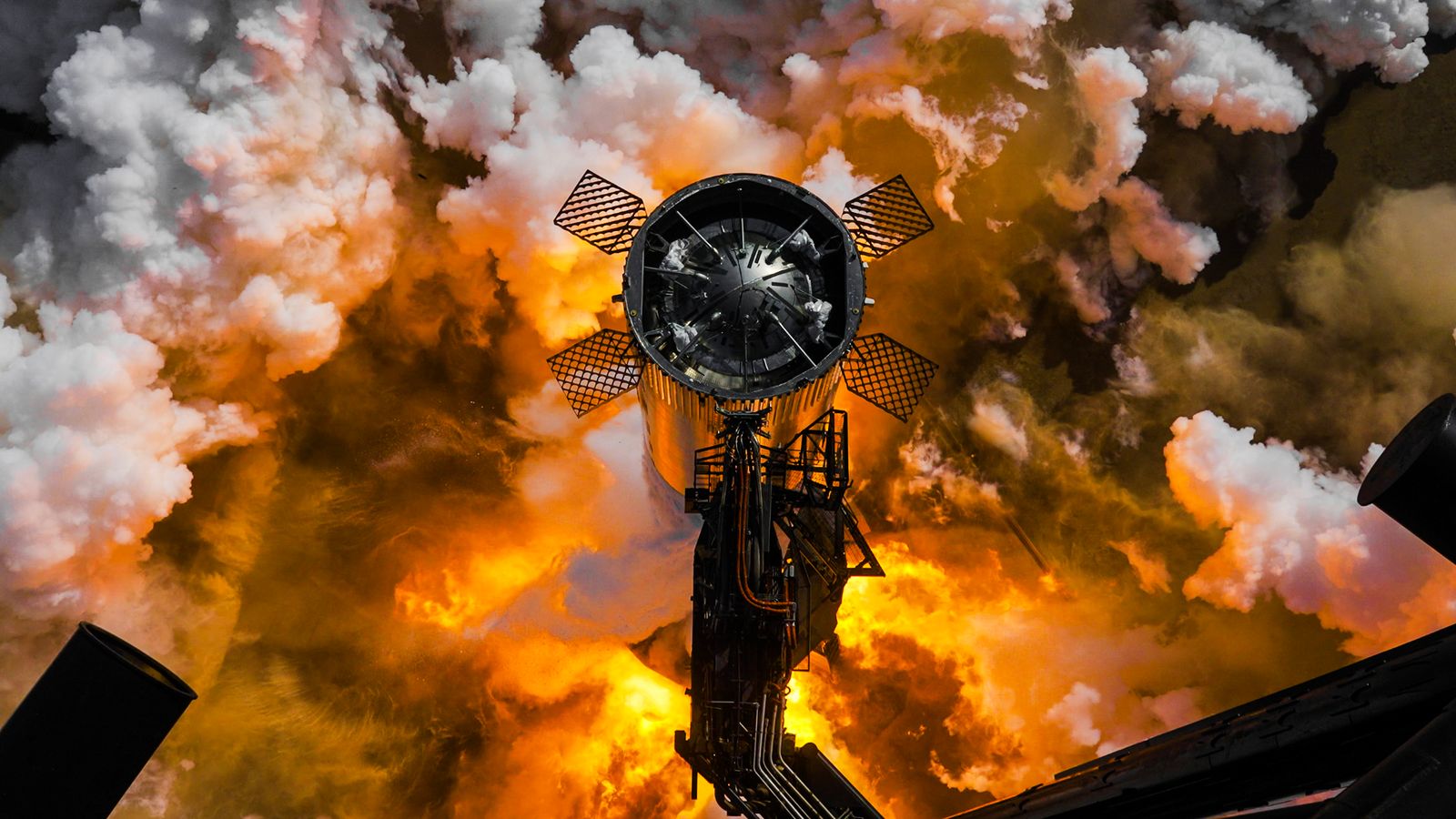 Starship Booster 15 static fire