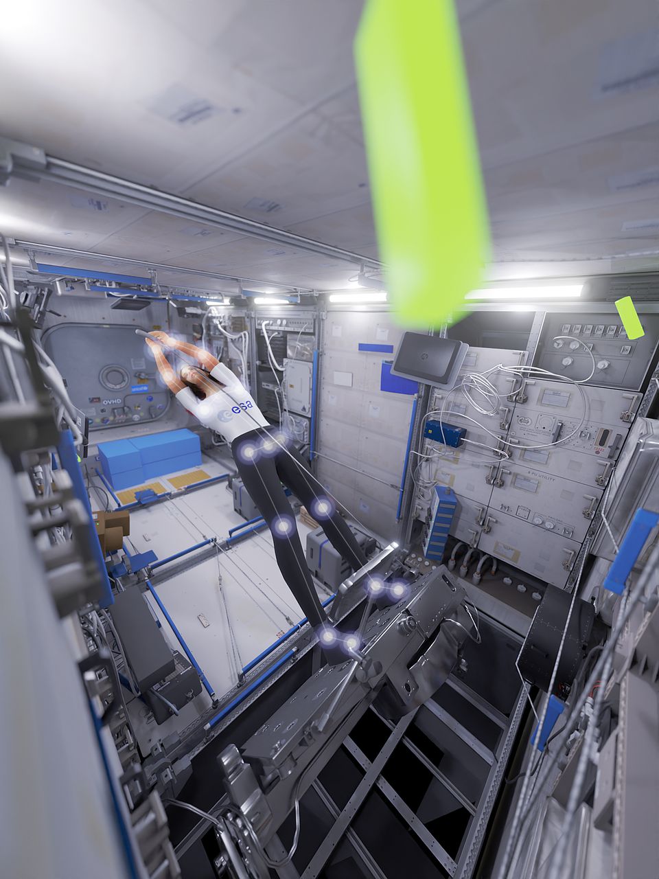 3D visualisation of astronaut training on E4D