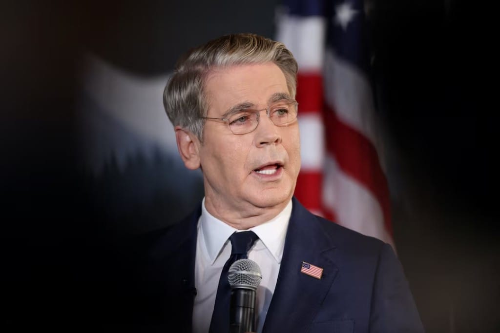 U.S. Treasury Secretary Scott Bessent speaks during a "fireside chat", as finance ministers and central bank governors from G20 countries meet in Asheville, North Carolina, U.S., September 1, 2026. REUTERS/Sam Wolfe