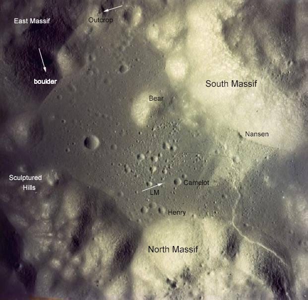 Apollo 17 landing site at Taurus–Littrow valley