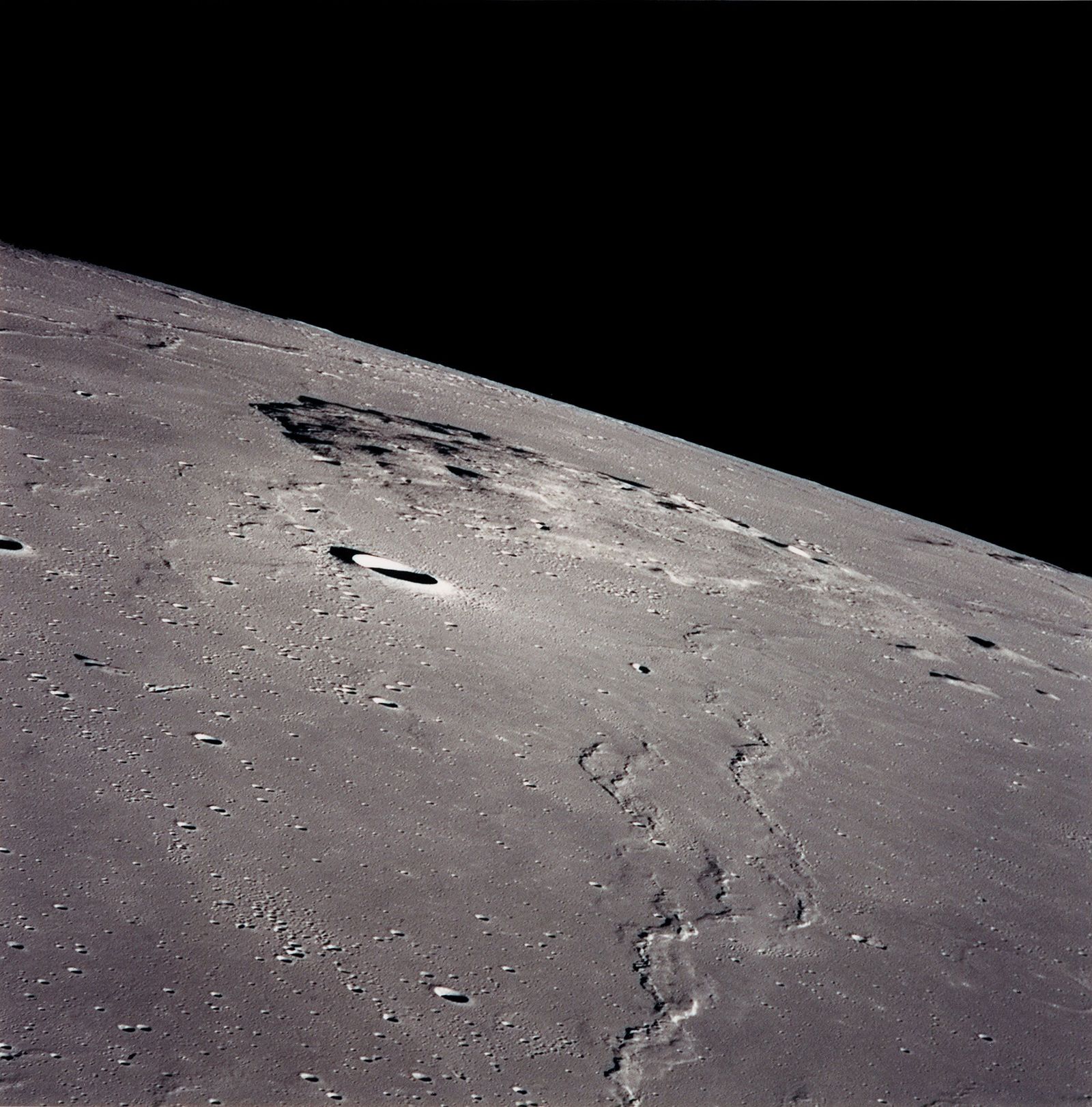 Mons Rümker seen from Apollo 15