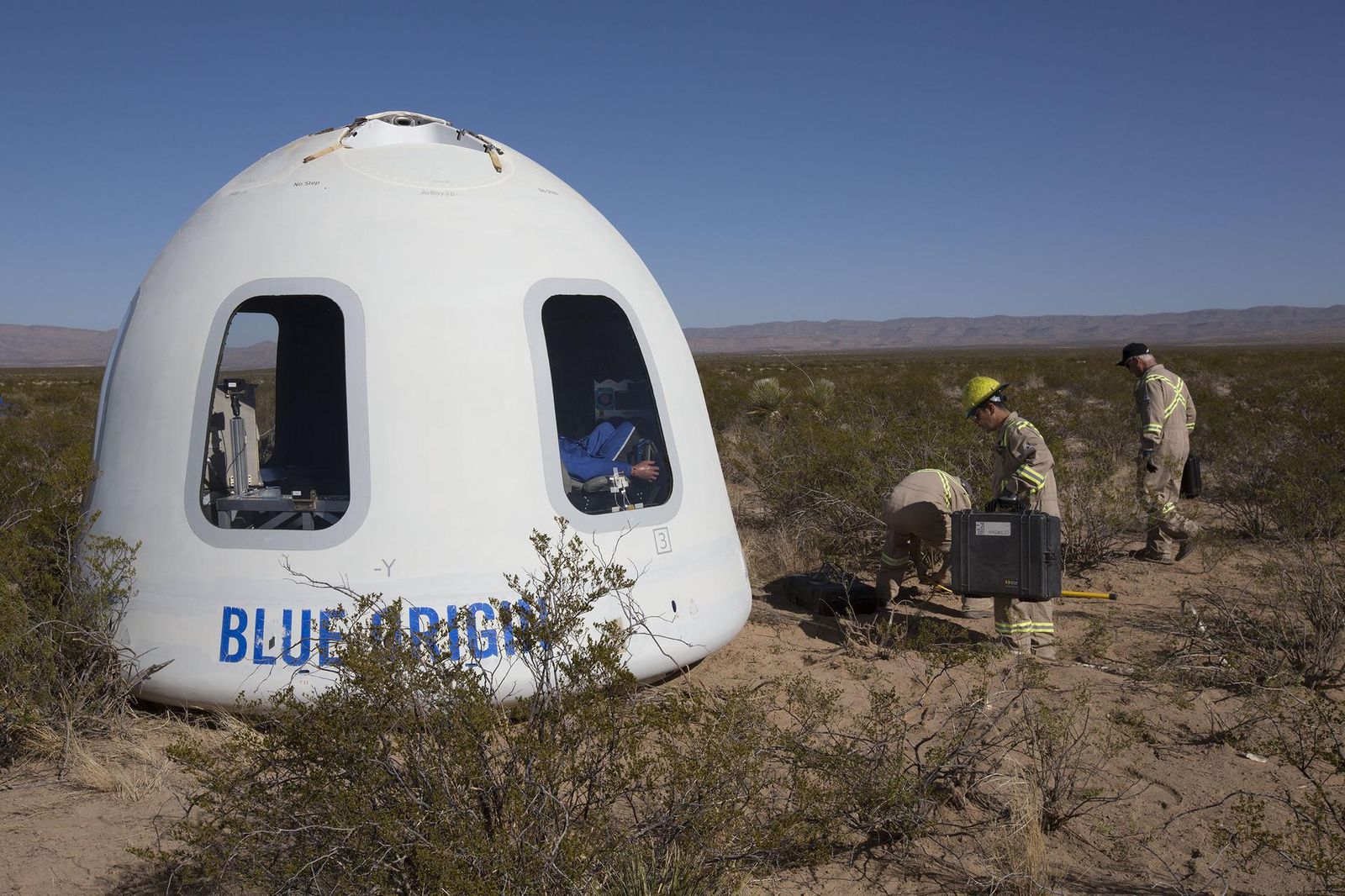 New Shepard M7 H. G. Wells landed