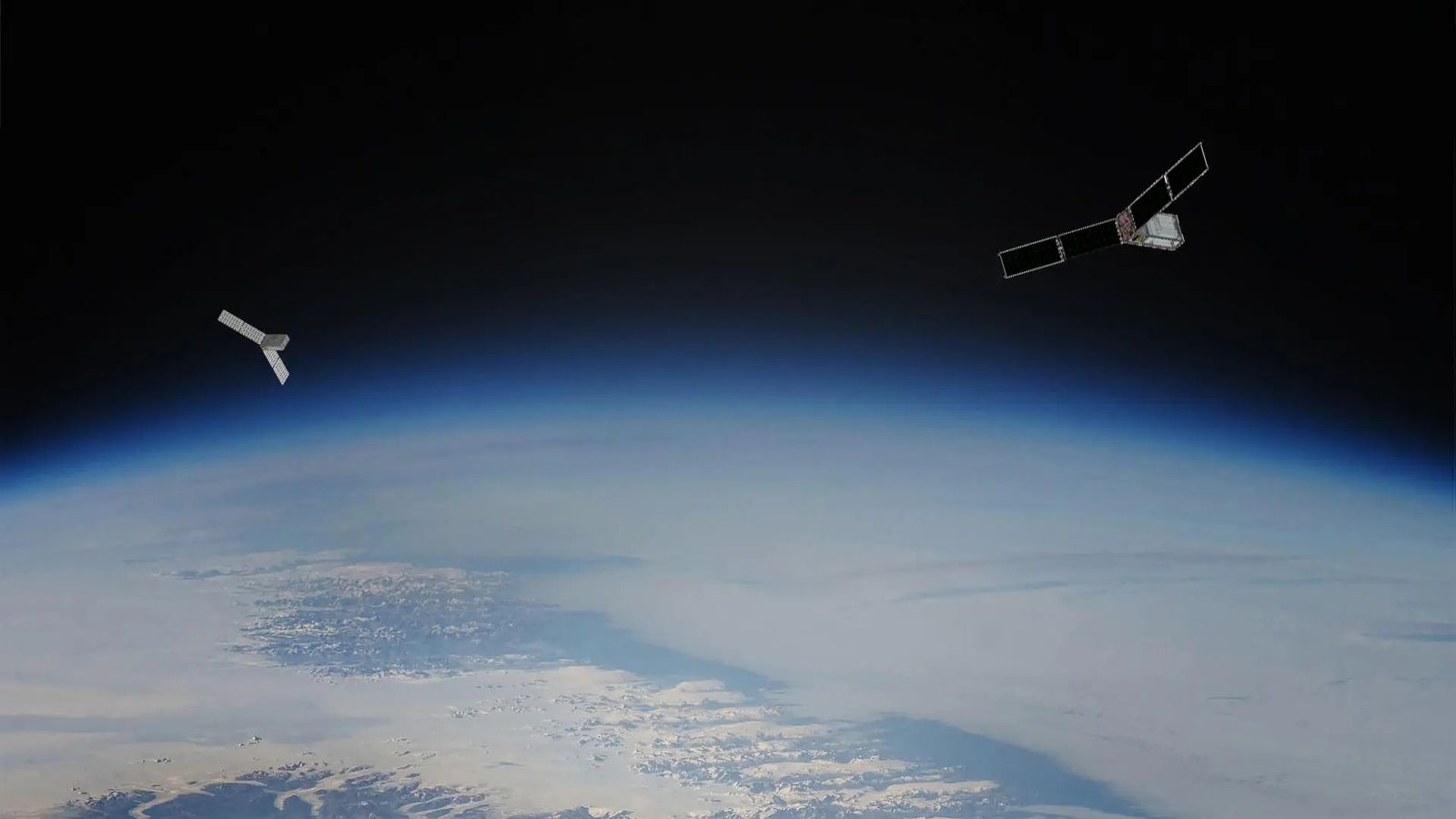 Render of Prefire Cubesats in orbit