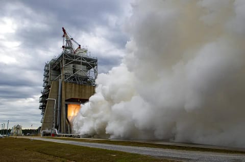 RS-25 Engine Test - 2022