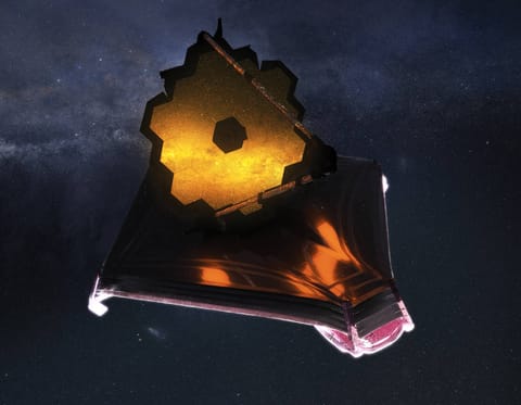 JWST render from above
