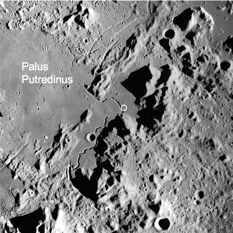 Apollo 15 landing site at Hadley-Apennine