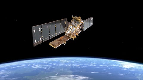 Sentinel-1D in orbit render