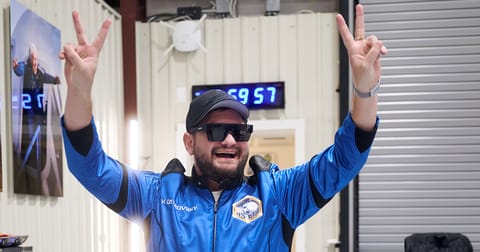 Vitalii Ostrovsky in flight suit