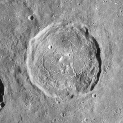 Atlas crater seen by the LRO (mosaic)