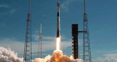 spacexlaunch091326 A SpaceX Falcon 9 launches on the mPOWER-F mission with three communication satellites for Luxembourg-based SES from Cape Canaveral Space Force Station’s Space Launch Complex 40 on Sunday, Sept. 13, 2026. (Courtesy/SpaceX)