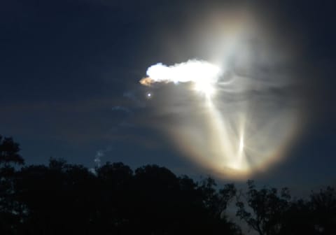 The morning launch of MUOS-4 on September 2nd, 2015. Credit: Dave Dickinson.