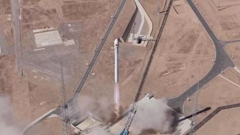 China's Zhuque-2E rocket launches 10 satellites into space