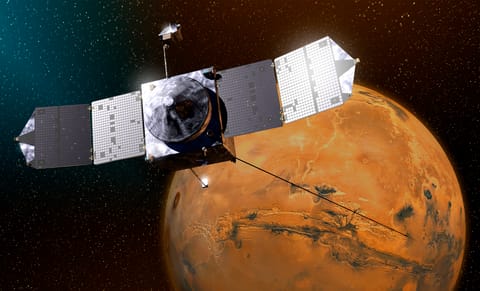 MAVEN at Mars render