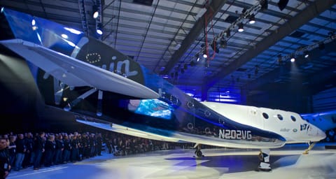 SpaceShipTwo Unity at rollout event