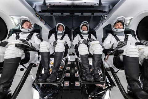 Crew-10 crew in Dragon