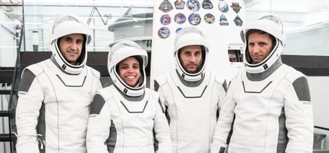 SpaceX Crew-13 Members Portrait