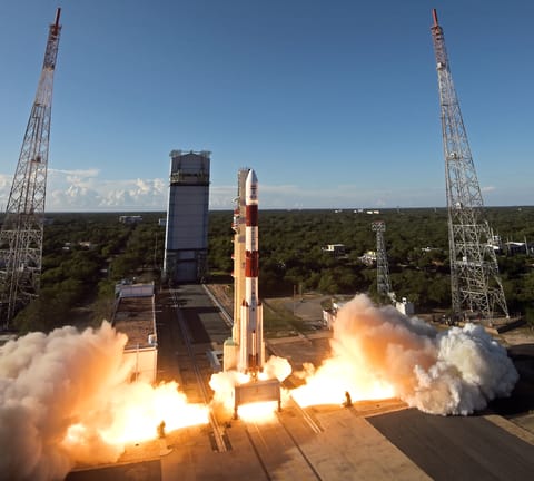 PSLV-XL liftoff (Proba-3)