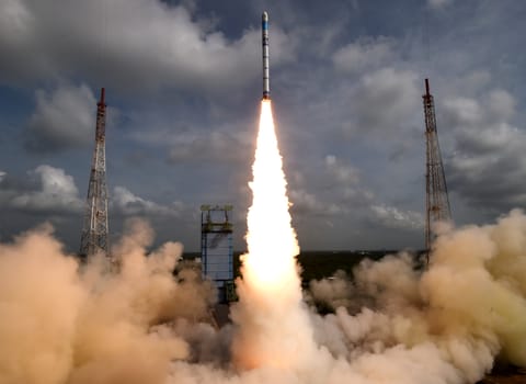 SSLV liftoff (EOS-08/Microsat-2C)