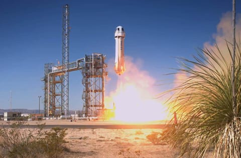 New Shepard liftoff (NS-25)