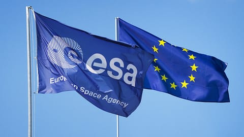 ESA and European Union Flag