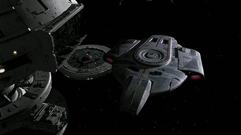 The USS Defiant from Star Trek: Deep Space Nine