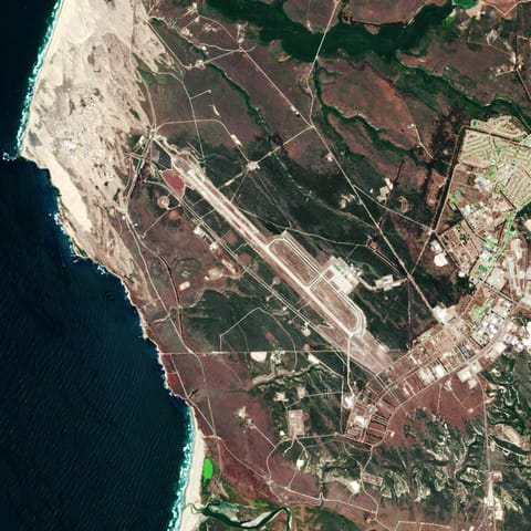 Vandenberg SFB imaged by Sentinel-2