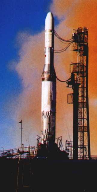 Europa 1 on the launchpad