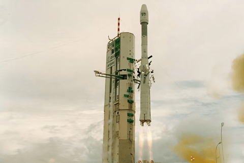 Ariane 40 at ELA-2 (HELIOS 1A, CERISE & UPM/LB SAT )