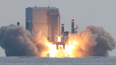 South Korean ADD Solid-Fuel SLV (3 stage) liftoff (S-STEP)