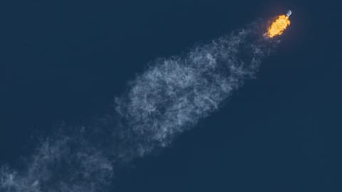 A photo of the Long March 12B in flight after launch on June 1, 2026.