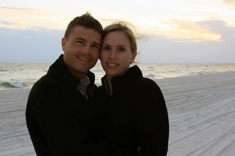 NASA astronaut Reid Wiseman is pictured with his late wife Carroll Taylor Wiseman.