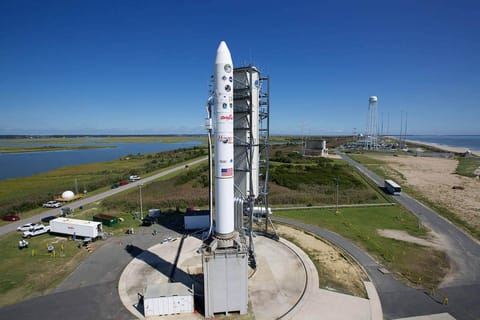 Minotaur-V on the launch pad