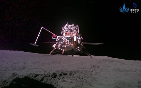 Chang'e 6 on the lunar surface