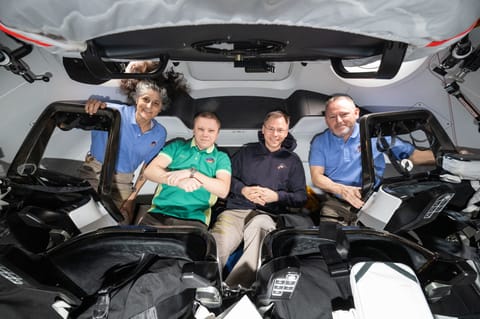 Crew-9 crew in the ISS