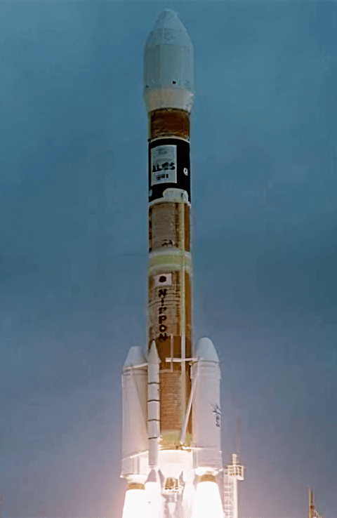 H-II 2022 liftoff (Alos)